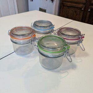 Set of 4 Anchor 7.43oz Mini Hermes Jars - NEW